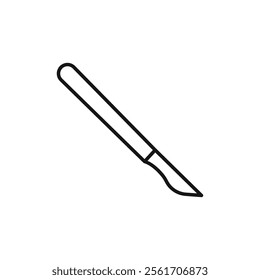 Scalpel icon Simple thin line flat symbol