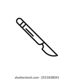 Icono de bisturí Simple contorno delgado