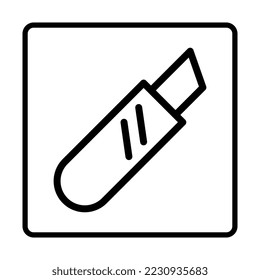 scalpel Icon. Social media sign icons. Vector illustration isolated for graphic, web design, apps and websites