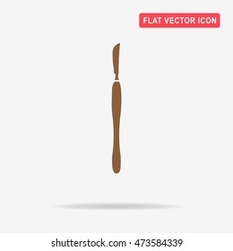 Scalpel icon. Vector concept illustration for design.