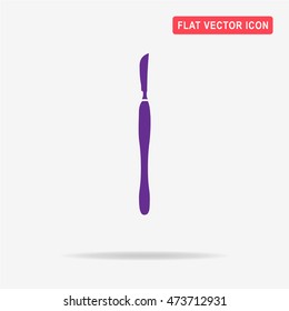 Scalpel icon. Vector concept illustration for design.