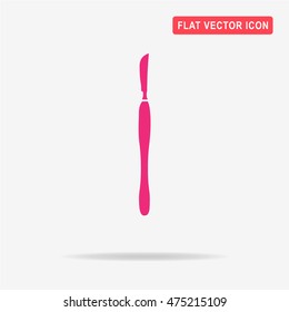 Scalpel icon. Vector concept illustration for design.