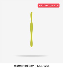 Scalpel icon. Vector concept illustration for design.