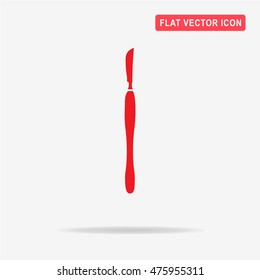 Scalpel icon. Vector concept illustration for design.