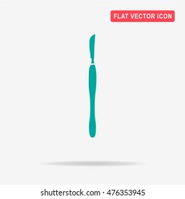 Scalpel icon. Vector concept illustration for design.