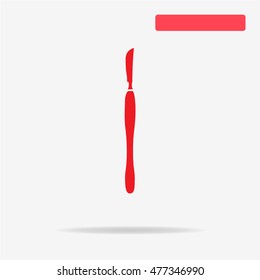 Scalpel icon. Vector concept illustration for design.