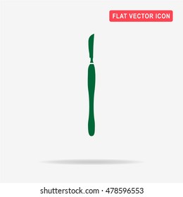 Scalpel icon. Vector concept illustration for design.