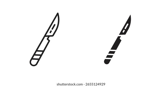 Scalpel icon vector design. set web icons