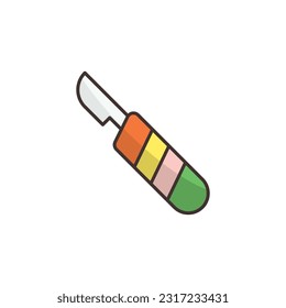 Plantillas de diseño de vectores de iconos de escala simples y modernas