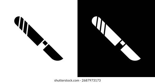 Icono del bisturí, Vector gráfico en estilo llenado