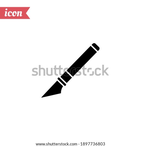 scalpel icon. Vector illustration EPS 10.