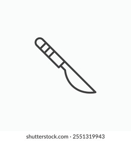 Scalpel icon vector illustration. EPS10