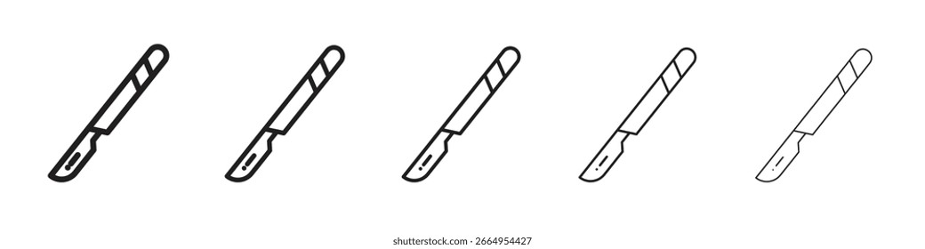 Vector de icono de bisturí, símbolo, ilustraciones de logotipo