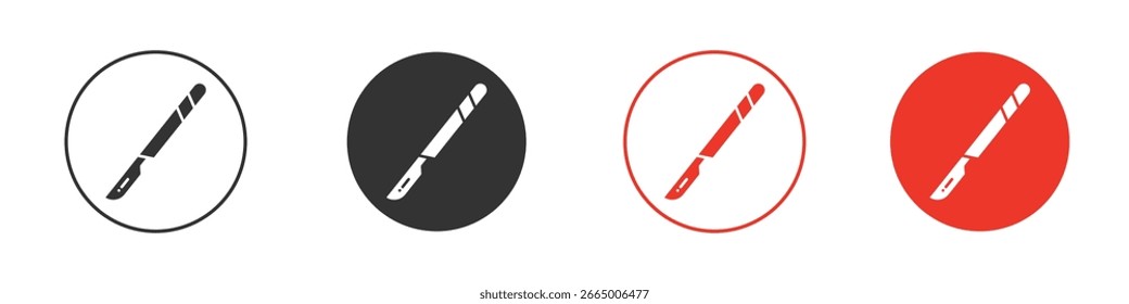 Ícone de bisturi vetor, Símbolo, ilustrações de logotipo