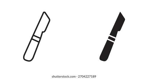 Vector de icono de bisturí, símbolo, ilustraciones de logotipo