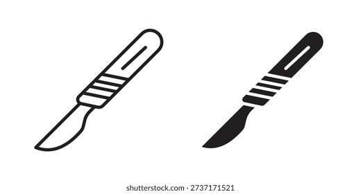 Scalpel icon for web designs. editable pictogram.