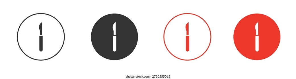 Icono del bisturí. diseño del Vector del Web