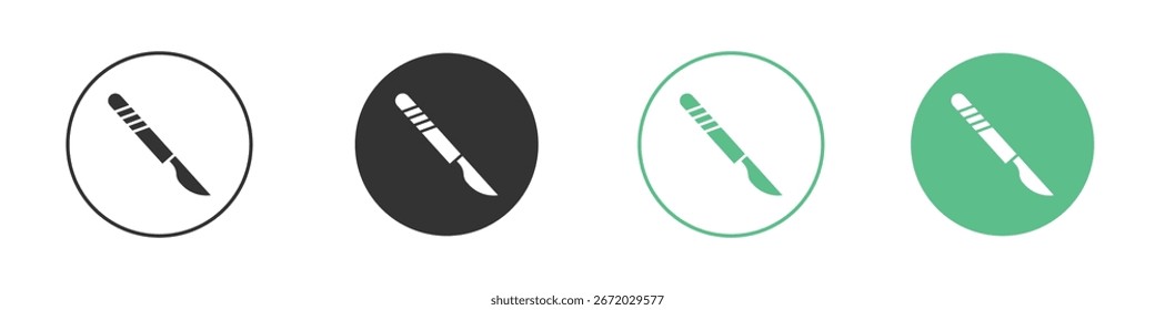 Ícone de bisturi para seu site ou aplicativo. eps10