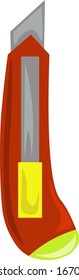 Scalpel, illustration, vector on white background.