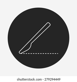 Scalpel line icon