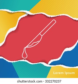Scalpel line icon