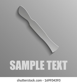 Scalpel on a gray background