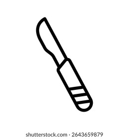 Escalpelho Outline bold Ícone de vetor que pode ser facilmente modificado ou editado 