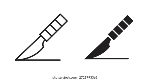 Icono de ruta de bisturí para su diseño de Sitio web, logotipo, App, interfaz de usuario. EPS10
