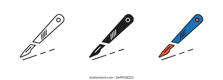 Scalpel is a sharp surgical knife, used for making precise incisions during medical operations and procedures.