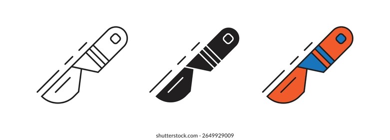 Scalpel is a sharp surgical knife, used for making precise incisions during medical operations and procedures.