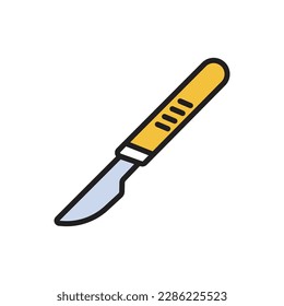 Ilustración de vectores de iconos simples de Scalpel