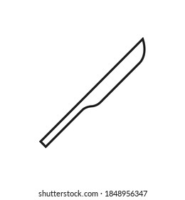 Scalpel simple outline icon vector