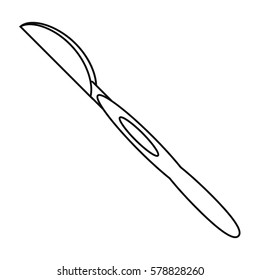 scalpel surgery tool hospital thin line