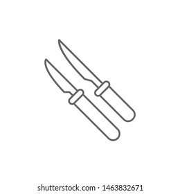 Scalpel, tool icon. Element of medicine icon. Thin line icon