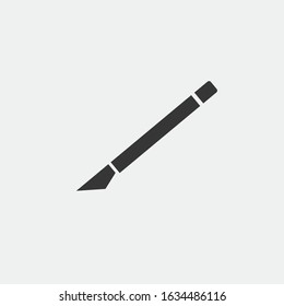 Scalpel tool icon vector cutting