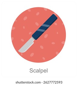 Scalpel vector icon concept design