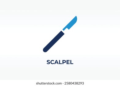 SCALPEL vector, icon or logo sign isolated symbol illustration