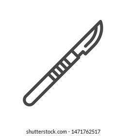 Scalpel vector icon, simple sign for web site and mobile app.