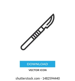 Scalpel vector icon, simple sign for web site and mobile app.