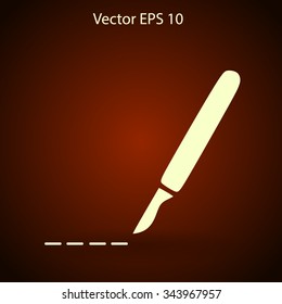 Scalpel vector illustration