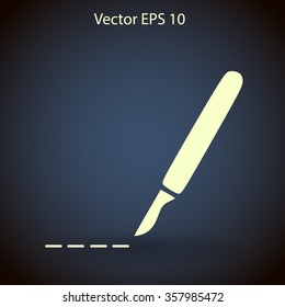 Scalpel vector illustration
