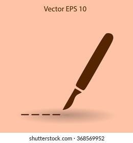 Scalpel vector illustration