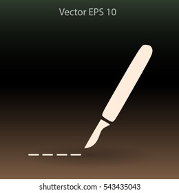 Scalpel vector illustration