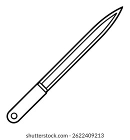 Arte de la línea del Vector del bisturí en el fondo blanco