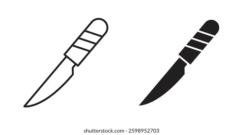 Scalpel vector line icon illustration collection.