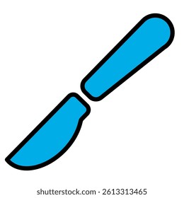 Scalperl Filled outline icon. Editable stroke.