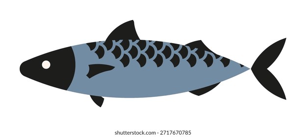 "Scaly Fish Vector One of Three: Color Geometric Design for Modern Logo and Brand Identity"