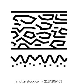 scaly skin line icon vector. scaly skin sign. isolated contour symbol black illustration