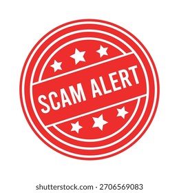 Scam Alert Rubber Stamp Seal Vector