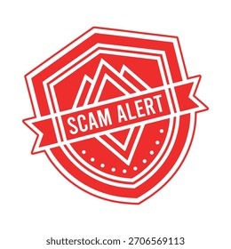 Scam Alert Rubber Stamp Seal Vector